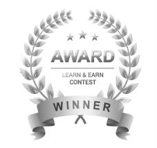 Silver award medal for the Learn and Earn Contest